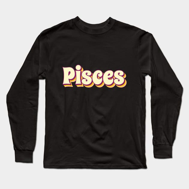 Pisces Long Sleeve T-Shirt by Mooxy